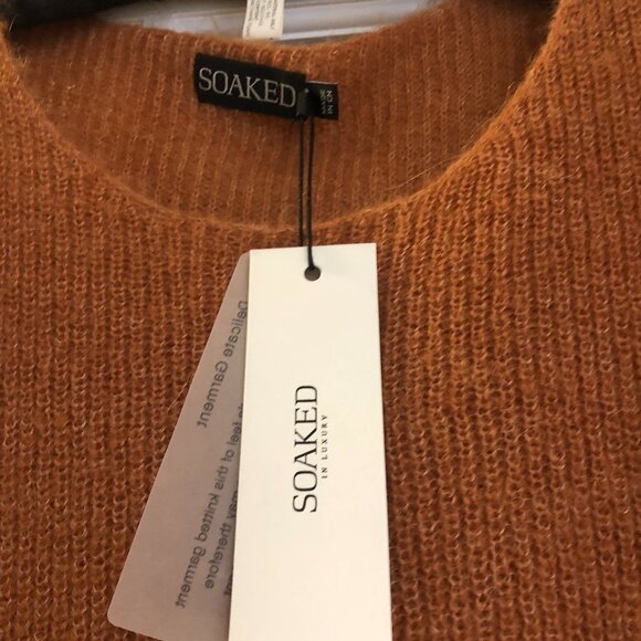 BNWT SOAKED IN LUXURY SLTuesday Jumper - Ambre Marron - Picture 4 of 6